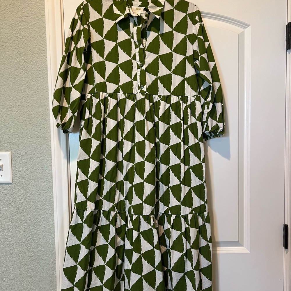 Anthropologie Bettina Tiered Shirt Dress